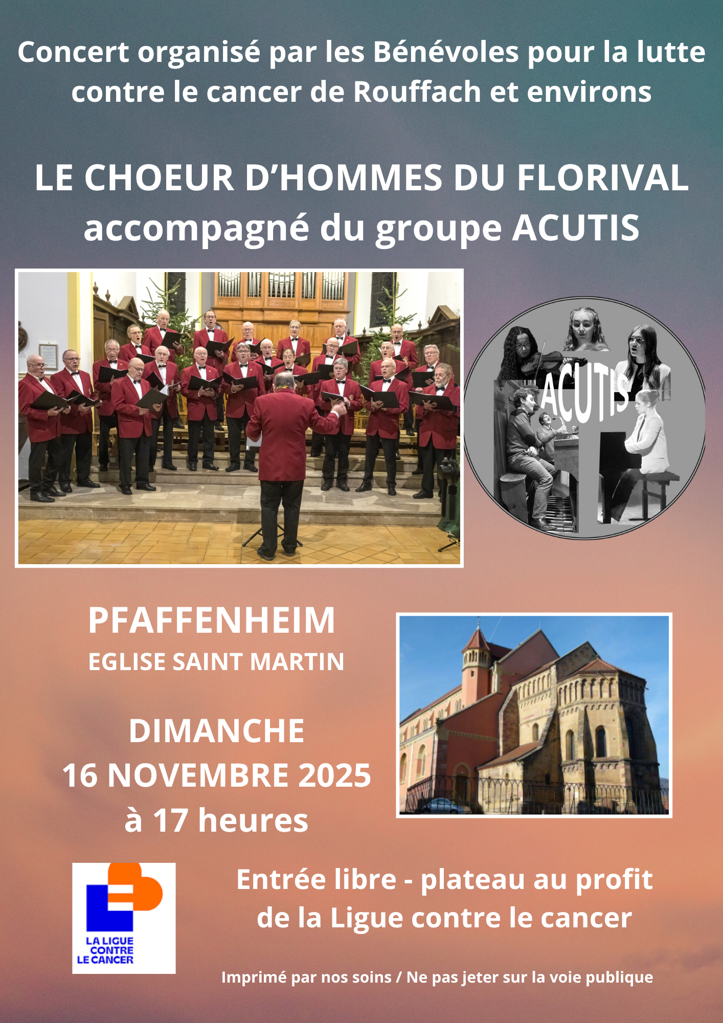 Lire la suite à propos de l’article Concert pour la ligue contre le cancer